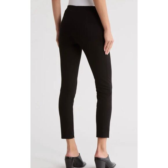Theory black ponte pull on legging pants size M - Picture 2 of 11